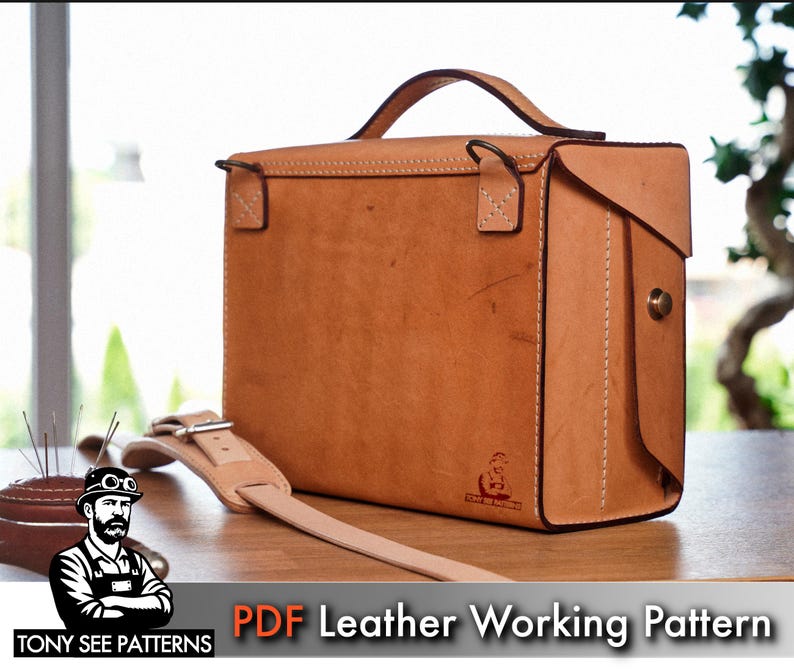 Leather Tool Bag Pattern: DIY Roll-Up Toolbox (Instant PDF) image 8