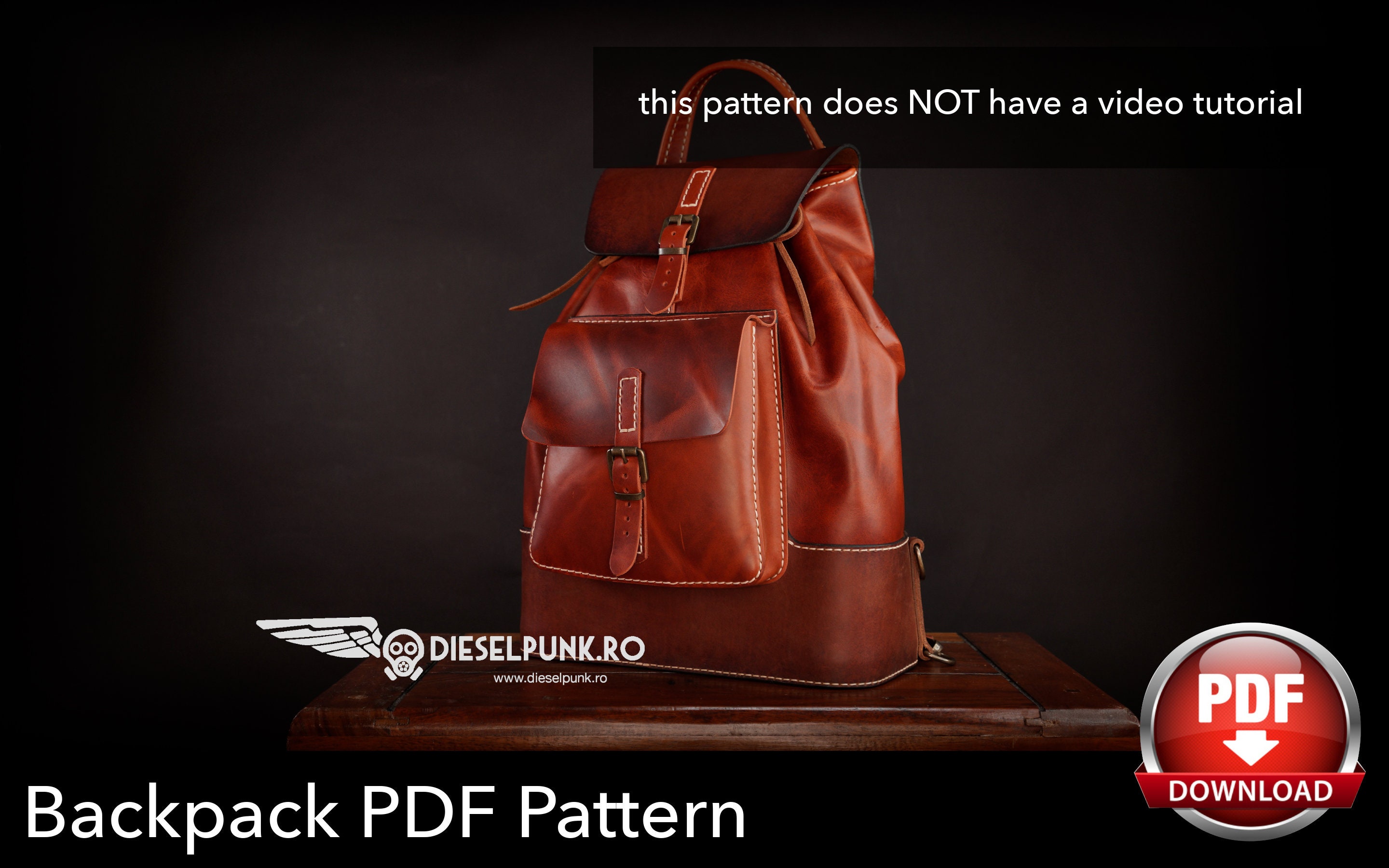 leather backpack pattern pdf free