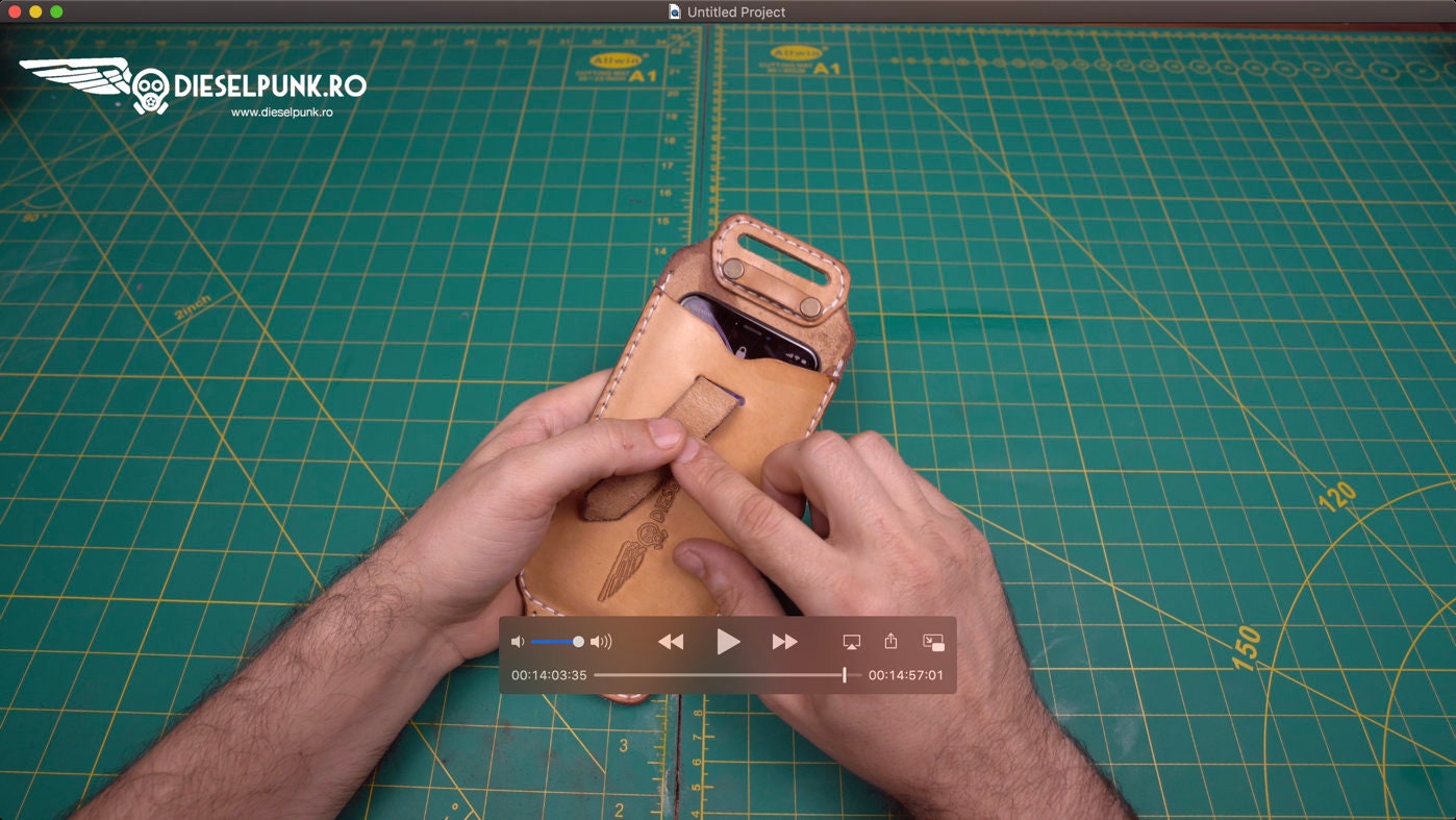 Phone Case Pattern - Leather DIY - Pdf Download - Video ...