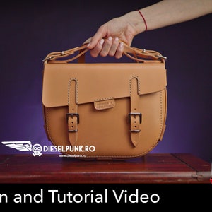 Bag Pattern - Leather DIY - Pdf Download - The Pandora Bag - Video Tutorial