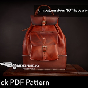 The D-Konstrukt Backpack - Backpack Pattern - Leather DIY - Pdf Download