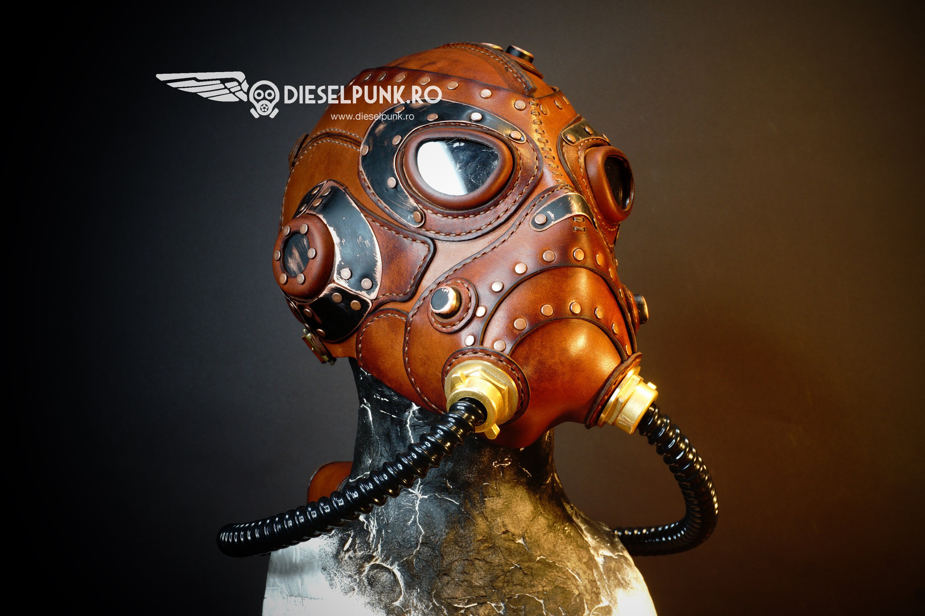 Steampunk Mask Leather Mask Cyberpunk Mask Post Apocalyptic Mask