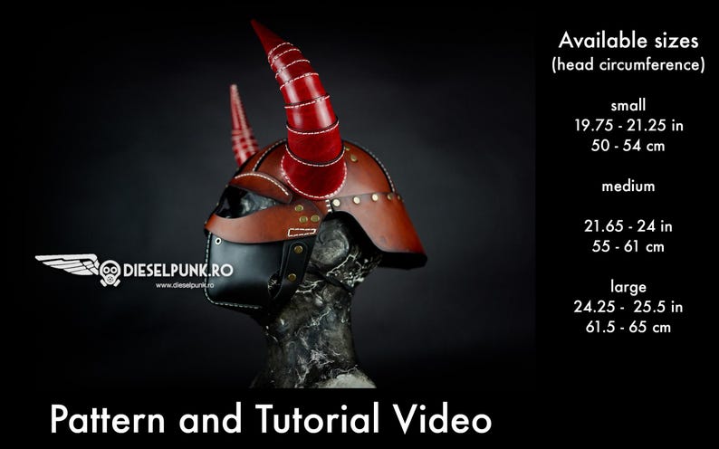 Viking Helmet Pattern: Leather Cosplay Design - PDF Download image 5