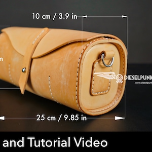 Round Leather Bag Pattern Leather DIY Pdf Download Boules Bag Template ...
