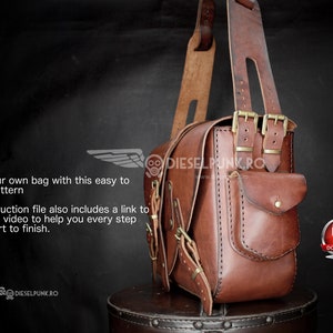 Bag Pattern Leather DIY Pdf Download Ladies Bag Video Tutorial - Etsy