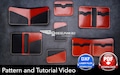 Leather Wallet Pattern Set: DIY Bifold Templates with Video Guide