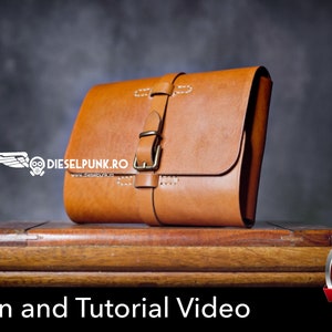 Leather Tool Pouch Pattern - Pdf Download - Leather DIY - Pipe Pouch - Video Tutorial