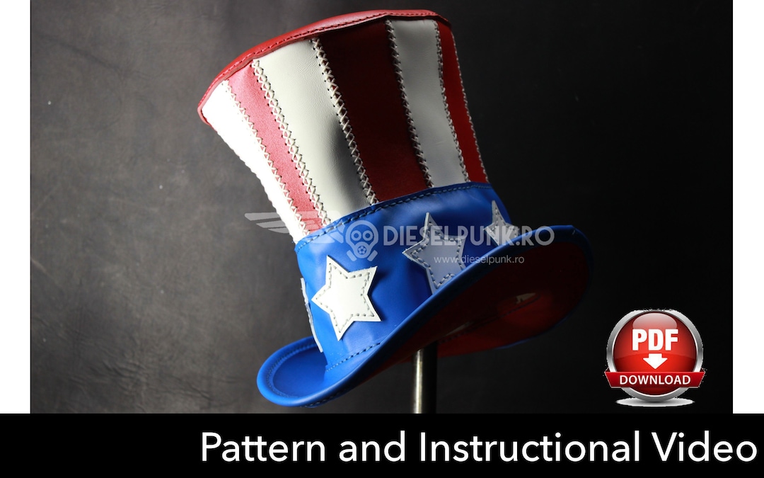 Uncle Sam Print Pattern Men Women Leather Boots