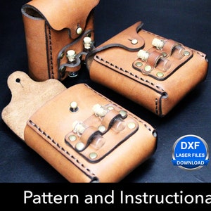 Beutel Schnittmuster - Leder DIY - Pdf Download - Video Anleitung
