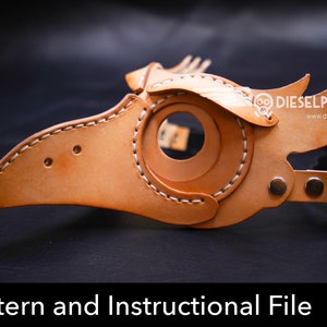 Bird Mask Pattern - Halloween Mask Pattern -  DIY Leather - Video Tutorial