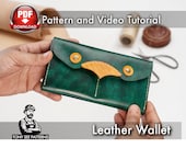 Leather Wallet Pattern: Printable PDF and Video Tutorial (Instant Download)