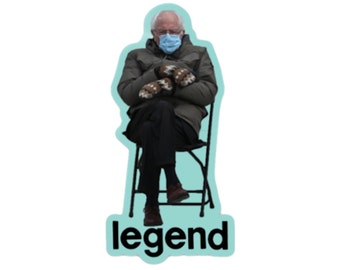Naklejka z memem Bernie'ego / naklejka z rękawiczkami Bernie'ego / magnes z memem Bernie'ego / koszulka z memem Bernie'ego / koszulka z memem Bernie'ego Sandersa / prezent z memem Bernie'ego