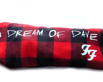 I Dream of Dave Sleep Pillow - Foo Fighters Inspired - OR Custom Lavender Filled Sleep Pillow With Decal - YOUR Logo or Name