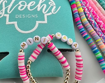 Mama + Mini Bracelet Set || Happy Mother’s Day || Gold Hematite Bangles || Stretch Bracelets || Stack of the Day || Gold Stackables