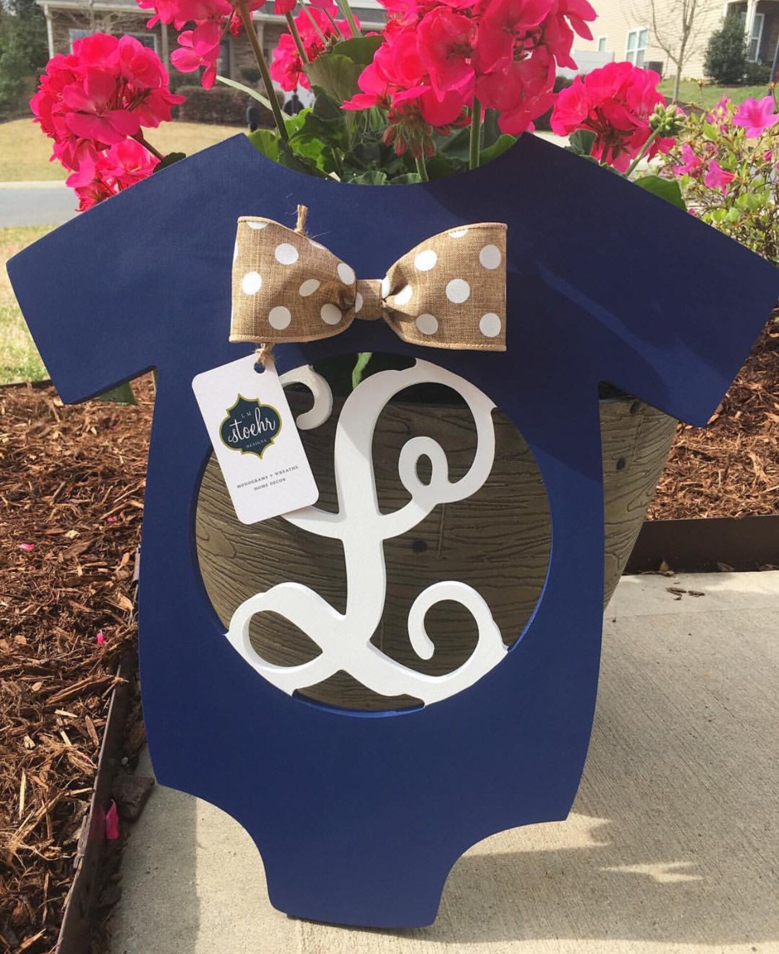 OH BABY Onesie Monogram Hospital Door Hanger Newborn Etsy
