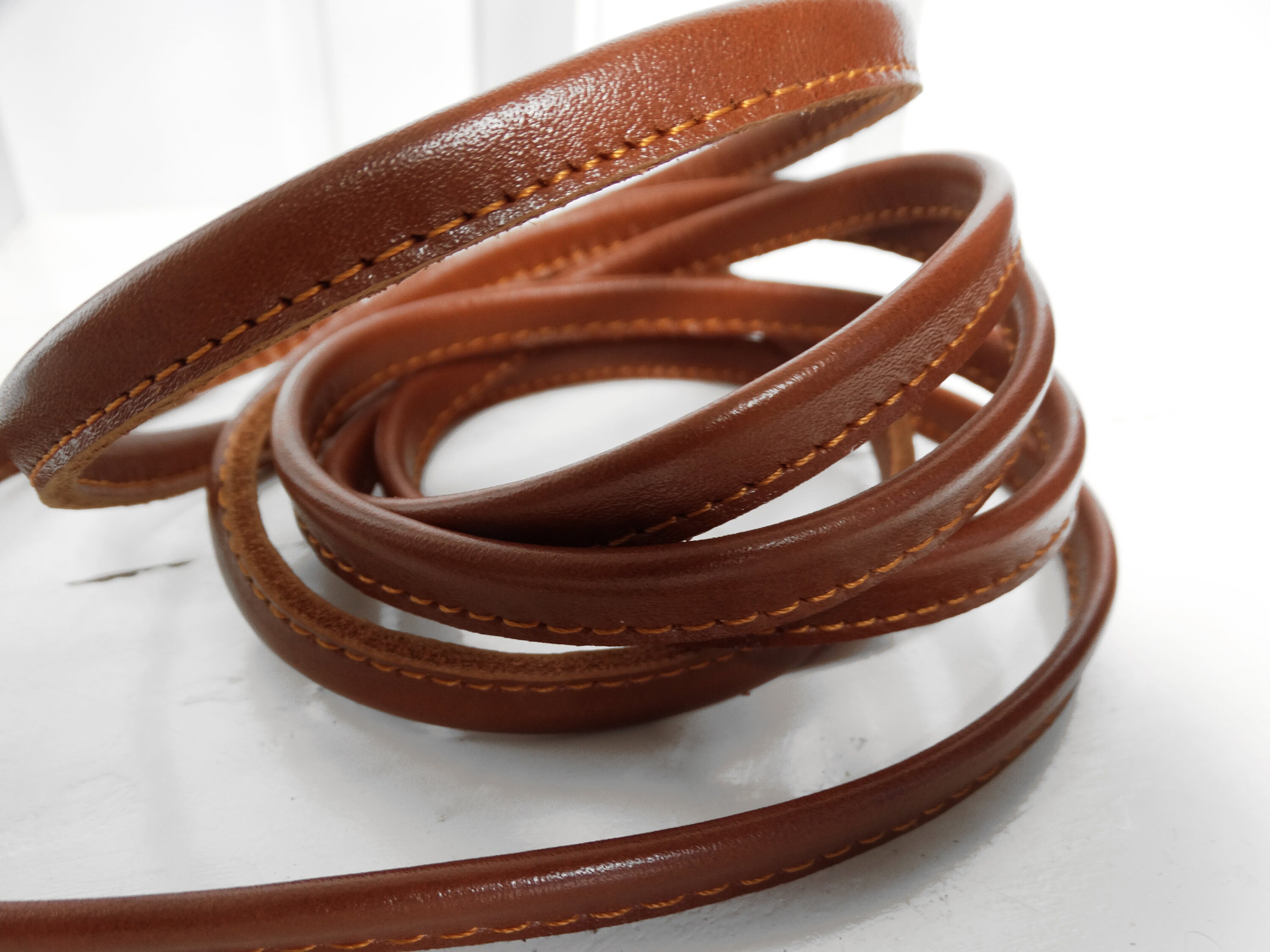skinny Belt/tie Leather - Etsy Denmark