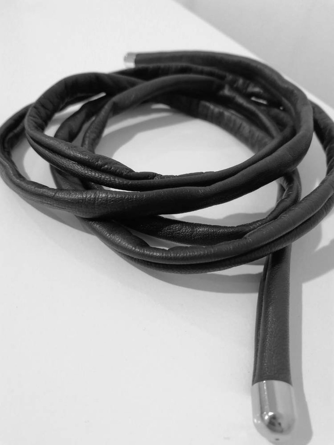 Soft Slim Leather Belt/leather Rope Belt/tie Leather Belt/leather Wrap Belt/black Leather Belt