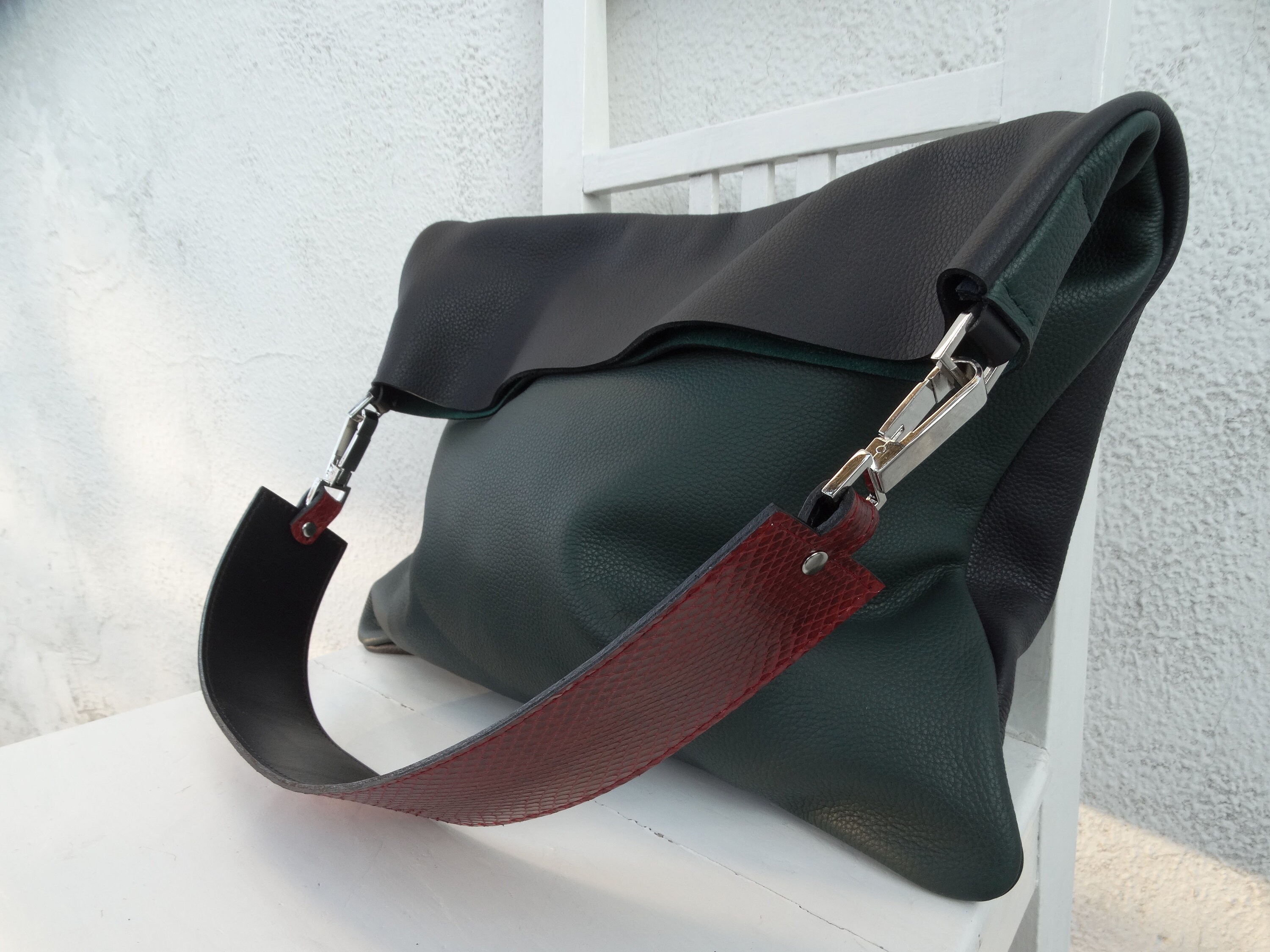navy blue hobo bag