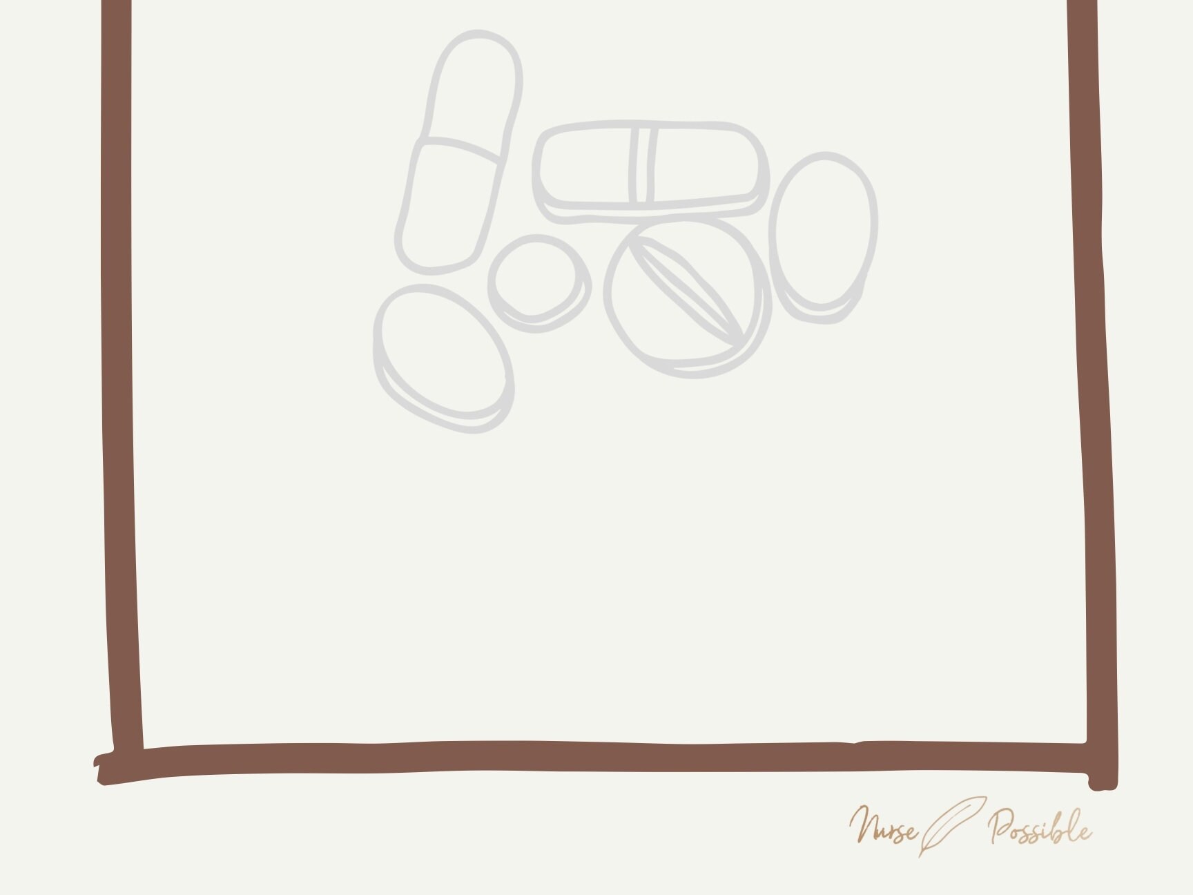 Medication Card Template Etsy