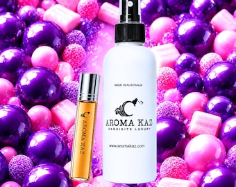 Grape Bubblegum Body Spray Mist – Vegansk, djurfri, alkoholfri kroppsdoft