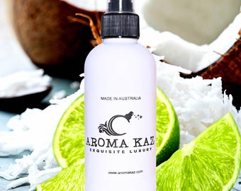 Spray per biancheria al cocco e lime / Deodorante per auto / Vegano, cruelty-free / Lunga durata