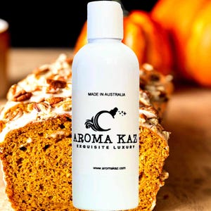 Maple Pumpkin Bread Perfume Infused Body Wash/Bubble Bath/Shower Gel/Liquid Soap Vegan Cruelty Free Skincare