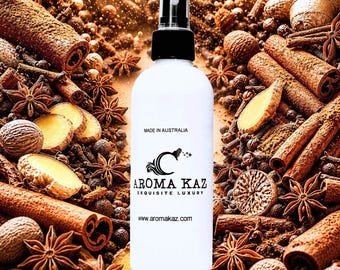 Cinnamon Spice Room Linen Spray Car Air Freshener – Vegan, Cruelty Free, Long Lasting