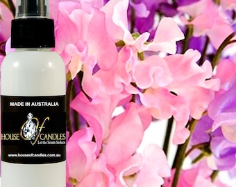 Sweet Pea Body Spray Mist Fragrance, Vegan Ingredients, Cruelty-Free, Alcohol Free Perfume, Hand Poured