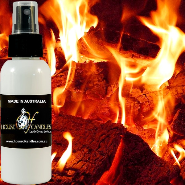 Firewood & Woodsmoke Scented Room Linen Bathroom Car Air Freshener Spray Mist, Vegan, Cruelty Free, Deodorizer, Home Fragrance