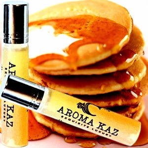 Pfannkuchen & Ahornsirup Roll-On Duftöl Alkoholfreies Parfüm mit veganen Zutaten Grausamkeitsfrei Hand gegossener Duft für das tägliche Tragen
