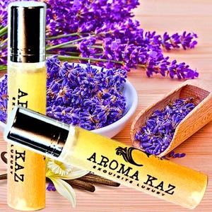 Lavendel & Vanille Parfum Roll On Geurolie Veganistisch alcoholvrij