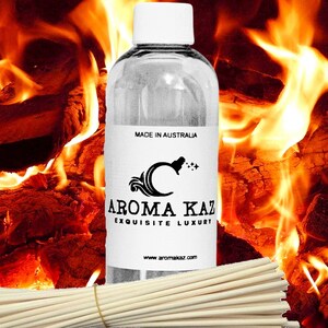 Huile pour diffuseur de bois de chauffage et de fumée de bois – Parfum d'intérieur végétalien sans alcool