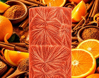 Vela cilíndrica de canela y naranja dulce - 4 tamaños - Elige tu color