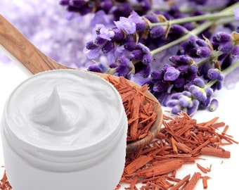 Lavender & Sandalwood Body/Hand Cream Skin Moisturizing Luxury For All Skin Types Animal Cruelty Free