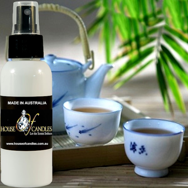 Bamboo & White Tea Scented Room Linen Bathroom Car Air Freshener Spray Mist, Vegan, Cruelty Free, Deodorizer, Home Fragrance