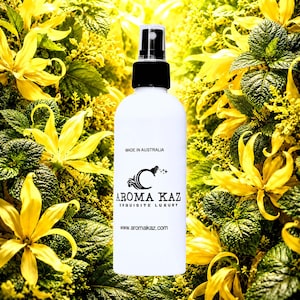 Patchouli & Ylang Ylang Room Linen Spray Car Air Freshener – Vegan, Cruelty Free, Long Lasting