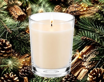 Balsam & Cedar Soy Wax Scented Votive Candles – Choose Your Colour