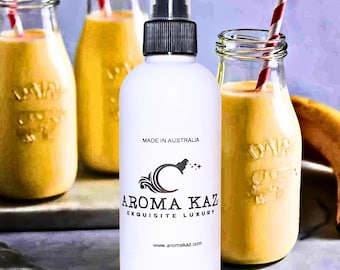 Banana Milkshake Body Spray Mist Alcohol-Free Perfume Vegan Ingredients Cruelty-Free Fragrance Hand Poured  Luxury for Everyday Wear