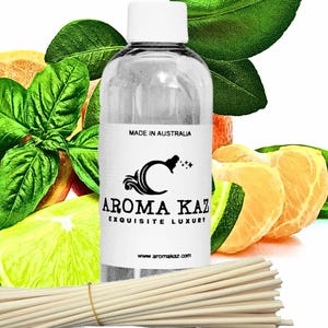 Lime Basil Mandarin Fragrance Oil Refill for Diffusers Vegan Cruelty-Free Room Scent Home Air Freshener/Deodorizer