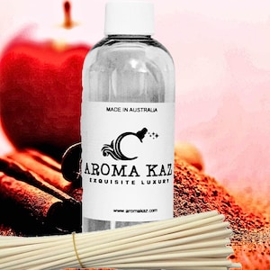 Apple Spice & Cinnamon Fragrance Oil Refill for Diffusers Vegan Cruelty-Free Room Scent Home Air Freshener/Deodorizer