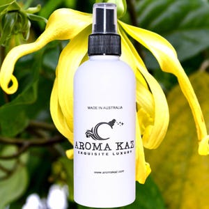 Ylang-ylang en sandelhout bodyspray nevel Alcoholvrij parfum Veganistische ingrediënten Cruelty-Free Geur Handgegoten Luxe voor dagelijks gebruik