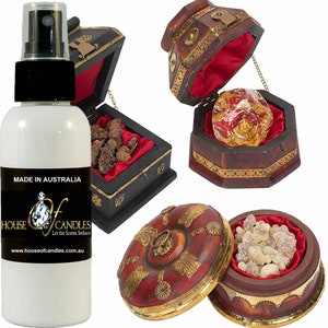 Frankincense & Myrrh Body Spray Mist Fragrance, Vegan Ingredients, Cruelty-Free, Alcohol Free, Hand Poured