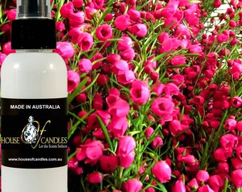 Brume en vaporisateur pour le corps parfum australien rouge boronia, ingrédients végétaliens, sans cruauté, parfum sans alcool, coulée à la main