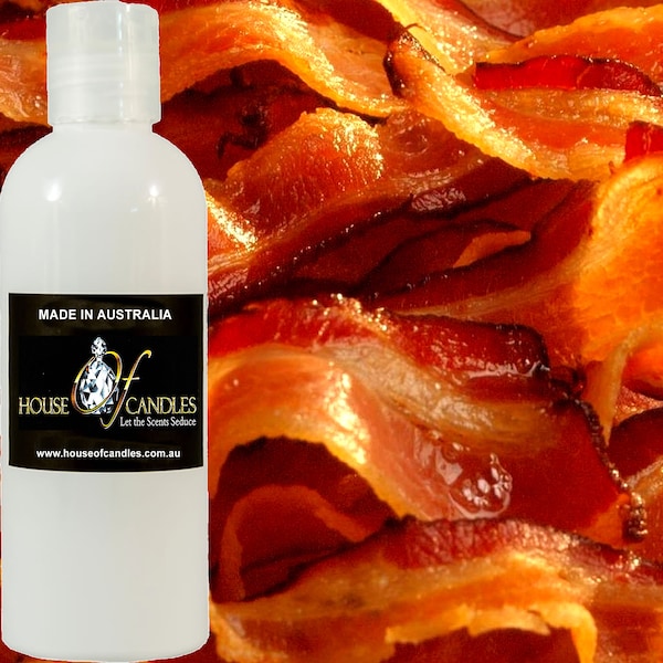 Bacon Scented Body Wash, Bubble Bath, Liquid Soap, Shower Gel, Cruelty Free, For Men