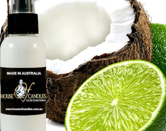 Coconut & Lime Body Spray Mist Fragrance, Vegan Ingredients, Cruelty-Free, Alcohol Free Perfume, Hand Poured