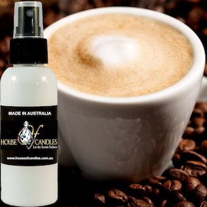 Coffee & Vanilla Body Spray Mist Fragrance, Vegan Ingredients, Cruelty-Free, Alcohol Free Perfume, Hand Poured