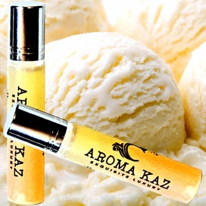 French Vanilla Roll-On Fragrance Oil Alcohol Free Perfume with Vegan Ingredients Cruelty-Free Hand Poured Scent for Daily Wear