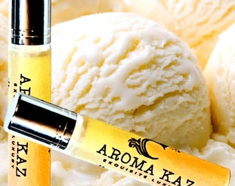 French Vanilla Roll-On Fragrance Oil Alcohol Free Perfume with Vegan Ingredients Cruelty-Free Hand Poured Scent for Daily Wear