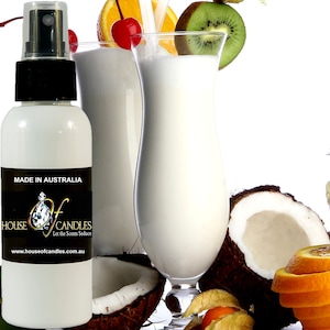 Pina Colada Body Spray Mist Fragrance, Vegan Ingredients, Cruelty-Free, Alcohol Free Perfume, Hand Poured
