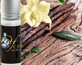 Sandalwood Vanilla Musk Roll On Fragrance Oil, Vegan Ingredients, Cruelty-Free, Alcohol Free Perfume, Hand Poured